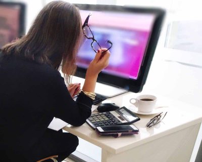 How can you prevent eye strain from working at home?